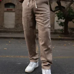 Powerlook Men Mid-Rise Cotton Joggers Trouser-image-48