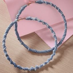 Bohey by KARATCART Contemporary Hoop Earrings-49