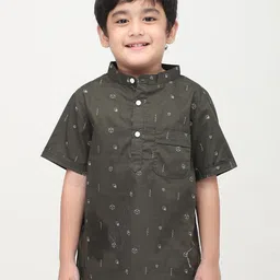 Biglilpeople Boys Standard Opaque Printed Casual Shirt-image-46