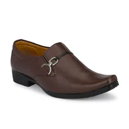 Anouk Men Solid Synthetic Leather Brown-picture-6