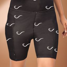 POOJARAN SAREE Printed High Rise Tights-image-77