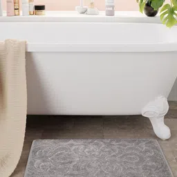 Bichauna Element Grey Textured 1300 GSM Rectangular Bath Rug-picture-18