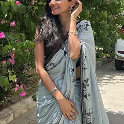 Anouk Rustic Warli Bagh Saree image 3