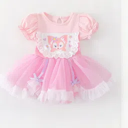 LULU & SKY Puff Sleeve Fit & Flare Dress-picture-4
