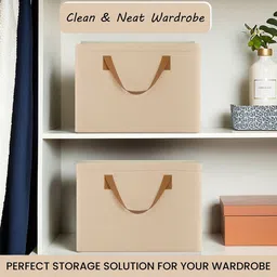 Kuber Industries Beige Set of 2 Regular Drawer Organiser Organisers image 2