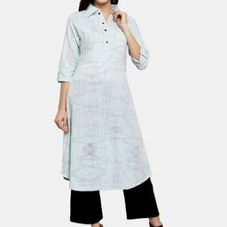 Sayesha Women Blue Printed Kurta-image-93