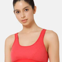 NAIDU HALL Full Coverage Cut And Sew Non Padded Cotton Workout Bra With All Day Comfort-41