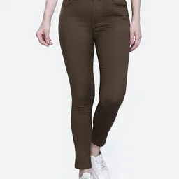 FCK-3 Women Brown Frisky Relaxed Fit High-Rise Stretchable  Cotton Jeans-image-80