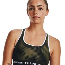 UNDER ARMOUR UA Mid Crossback Printed Lightly Padded Sports Bra-picture-55