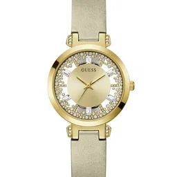 GUESS Embellished Dial & Leather Straps Analogue Watch GW0535L4-image-98