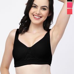 College Girl Pack Of 3 Full Coverage T-shirt Bras With All Day Comfort-image-53