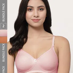 Docare Pack Of 2 Full Coverage Lightly Padded Cotton T-shirt Bra With All Day Comfort-image-62