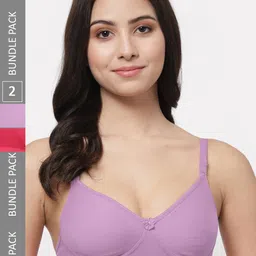 Docare Pack Of 2 T-Shirt Bra Full Coverage Lightly Padded-picture-18