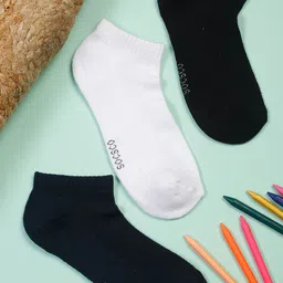 MUTAQINOTI Men Pack Of 3 Assorted Ankle Length Antimicrobial Socks-54