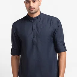SARVAMOHAN Men Charcoal Kurta-picture-46