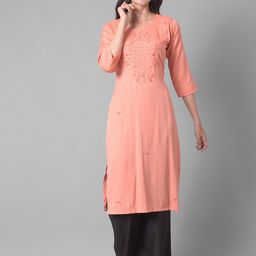 Dollar Missy Floral Embroidered Beads and Stones Straight Kurta-image-58