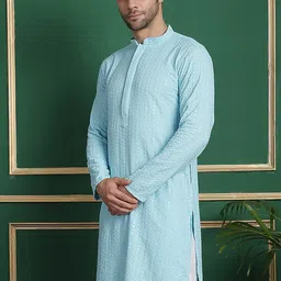 Anouk Geometric Embroidered Thread Work Kurta image 1