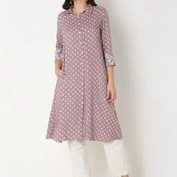Ethnicity Geometric Printed Shirt Collar Thread Work Kurta-picture-36