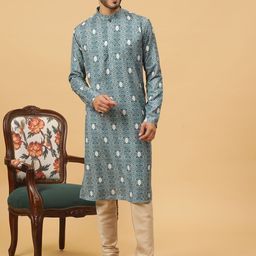 TABARD Geometric Printed Pure Cotton Straight Kurta-image-94
