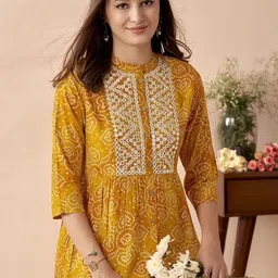 Anouk Women Quirky Printed Thread Work Kurta-4