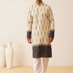 SOJANYA LUXE Ethnic Motifs Embroidered Mandarin Collar Sequined Straight Kurta-image-55