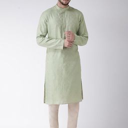 TABARD Men Silk blend Printed Kurta-picture-1