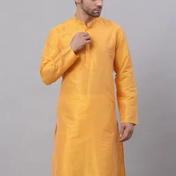 Jompers Mandarin Collar Dupion Silk Straight Kurta-image-98