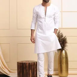 MIDAV Yoke Design Mirror Work Kurta-image-66