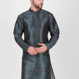 Koshin Geometric Printed Kurta-image-21