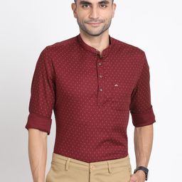Turtle Micro Ditsy Printed Cotton Kurta-image-75