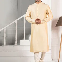 KISAH Mandarin Collar Straight Kurta-image-84