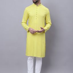 even Mandarin Collar Straight Pure Cotton Kurta-image-90