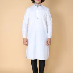 TABARD Men Mandarin Collar Cotton Kurta-picture-34