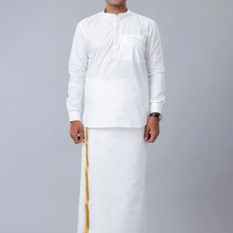 Ramraj Full Sleeves Short Kurta-image-4
