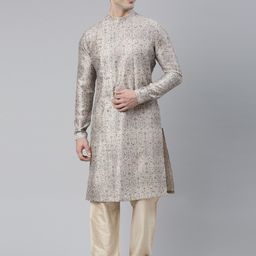 TheEthnic.Co Men Ethnic Motifs Printed Angrakha Kurta-image-30