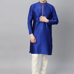 SOJANYA Paisley Woven Design Thread Work Kurta-picture-37