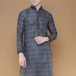 Sanwara Ethnic Motifs Printed Sequins Straight Kurta-picture-2