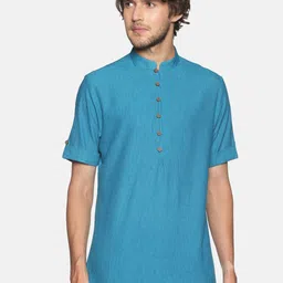 Saffron Threads Men Pure Cotton Kurta-image-33