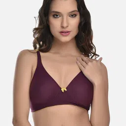 StyFun Cotton Seamless Non-Padded Rapid-Dry Bra LS_Charu_Bra_Purple-22