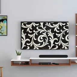 Kalra Magic Grey & White Printed Dustproof & Waterproof 32 Inch Tv Cover-1