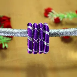 Kamule Purple Plastic Bangle-14