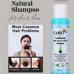 CARET ORGANIC Set Of 5 Conditioning Aloevera & Neem Dandruff Control Shampoo-100ml Each image 5