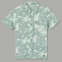 Fame Forever by Lifestyle Boys Floral Opaque Printed Casual Shirt-picture-5