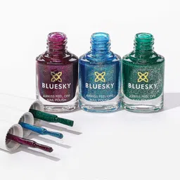 BLUESKY Kids Cosmic Space Collection Set Of 3 Airkiss Peel Off Nail Polish - 5 ml Each-36