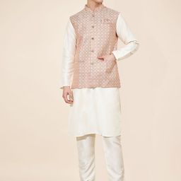 OUTLUK Men Printed Regular Pure Silk Kurta with Pyjamas-picture-7
