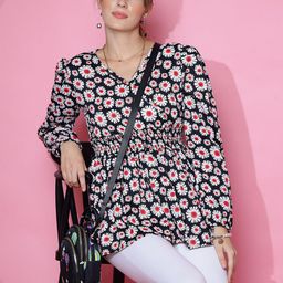 SHEETAL Associates Floral Print Crepe Top-picture-38
