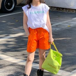 LULU & SKY Girls Printed T-shirt with Shorts-image-66