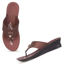 PENNEN Women Printed Open Back Comfort Heels Sandals-5
