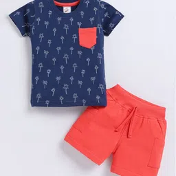 Universal Stars Boys Printed Pure Cotton T-shirt With Shorts-image-94