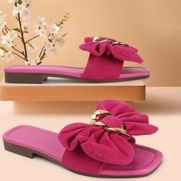 AVIVASTYLE Women Open Toe Flats with Bows-image-61